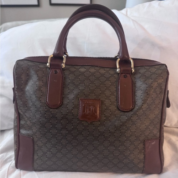 Celine Macadam Boston Authentic Vintage Bag 💼 GUC Size 12x9.25x5 Handle sz 3.75 - Picture 1 of 14